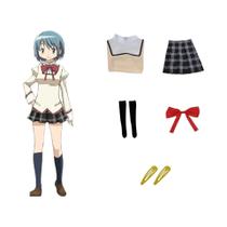 Fantasia De Cosplay De Uniforme Escolar Madoka Magica Para Mulheres Adultas, Kaname Madoka Akemi Fantasia De Cosplay De Uniforme Escolar Madoka Magica Para Mulheres Adultas, Kaname Madoka Akemi