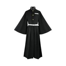 Fantasia de Cosplay Demon Slayer Muichirou Kimetsu No Yaiba - Uniforme e Peruca