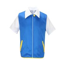 Fantasia De Cosplay Do Ash Ketchum Do Pokémon Go Com Jaqueta Azul, Conjunto Com Boné E Luvas Para