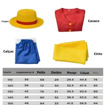 Fantasia De Cosplay Do Luffy Para Meninos, Conjunto Completo Com Chapéu De Palha, Uniforme De Fantasia De Cosplay Do Luffy Para Meninos, Conjunto Completo Com Chapéu De Palha, Uniforme De