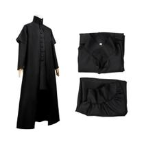 Fantasia De Cosplay Do Professor Severus Snape Da Escola De Hogwarts, Capa Preta, Camisa, Terno,