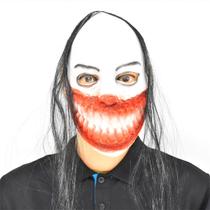 Fantasia de cosplay facial de látex para rosto inteiro com máscara Screaming Ghost