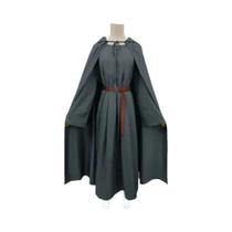 Fantasia De Cosplay Gandalf Com Capa E Chapéu Para Encenação De Feiticeiro De Filme, Halloween, Fantasia De Cosplay Gandalf Com Capa E Chapéu Para Encenação De Feiticeiro De Filme, Halloween,