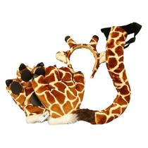 Fantasia de cosplay, luvas de pelúcia Animal Paw, cauda e orelhas para crianças/adultos Fantasia de cosplay, luvas de pelúcia Animal Paw, cauda e orelhas para crianças/adultos