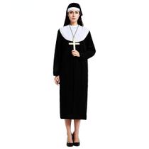 Fantasia de cosplay, roupão de freira de Páscoa e roupa de festa tamanho único Fantasia de cosplay, roupão de freira de Páscoa e roupa de festa tamanho único