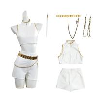 Fantasia De Cosplay Rumi K Pop Caçadora De Demônios Para Meninas, Uniforme De Halloween Preto E