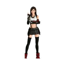 Fantasia De Cosplay Tifa FF VII Com Peruca Para Festa De Halloween Fantasia De Cosplay Tifa FF VII Com Peruca Para Festa De Halloween