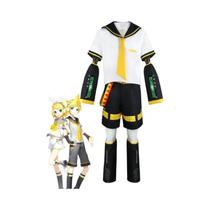 Fantasia De Cosplay Vocaloid Rin Len Amarela, Uniforme De Marinheiro Para Festa De Halloween E