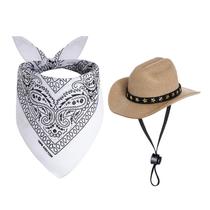 Fantasia de Cowboy Choyaxo para Cães e Gatos - com Chapéu e Bandana