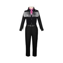 Fantasia De Cowboy Ocidental Masculina Com Chapéu, Lenço E Camisa De Manga Longa Com Franjas Para