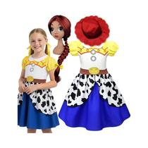 Fantasia De Cowgirl Jessie Do Toy Story Para Meninas, Vestido Impresso Em 3D, Fantasia De Halloween