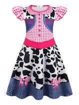 Fantasia de cowgirls para meninas, vestido Eledobby, Halloween, 7-8 anos