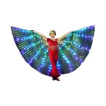 Fantasia De Dança Do Ventre Com Asas LED Isis Para Adultos E Crianças, Asas De Borboleta Para