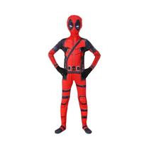 Fantasia de Deadpool para Meninos - Macacão Cosplay de Halloween com Máscara, Espada e Bolsa Fantasia de Deadpool para Meninos - Macacão Cosplay de Halloween com Máscara, Espada e Bolsa