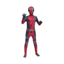 Fantasia de Deadpool para Meninos - Macacão Cosplay de Halloween com Máscara, Espada e Bolsa Fantasia de Deadpool para Meninos - Macacão Cosplay de Halloween com Máscara, Espada e Bolsa