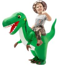 Fantasia de dinossauro inflável GOOSH Kids T Rex para Halloween Fantasia de dinossauro inflável GOOSH Kids T Rex para Halloween