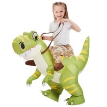 Fantasia de dinossauro inflável GOOSH para crianças de Halloween de 4 a 6 anos Fantasia de dinossauro inflável GOOSH para crianças de Halloween de 4 a 6 anos