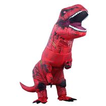 Fantasia de dinossauro inflável Piamif Adult T-Rex Red Cosplay