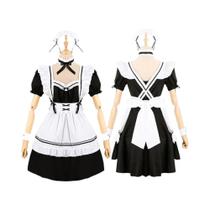 Fantasia De Empregada Lolita plus Size Para Meninas E Mulheres, Traje De Cosplay De Animação