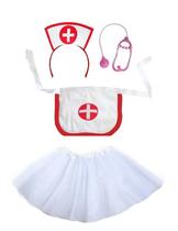 Fantasia de Enfermeira C/ 4 Pçs Divertidas Fantasia de Enfermeira C/ 4 Pçs Divertidas