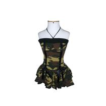 Fantasia de Exército Militar Feminino sem alça Fantasia de Exército Militar Feminino sem alça