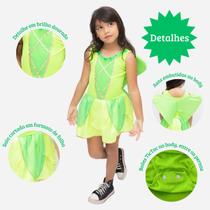 Fantasia de Fada Sininho Infantil Princesa Cosplay