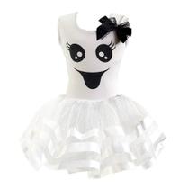 Fantasia de Fantasma Branca Adulta de Luxo Vestido Halloween