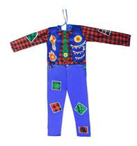 Fantasia de Festa Junina Longa P/ Menino Caipira Com Colete