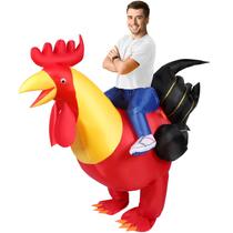 Fantasia de frango inflável Liitrsh Adult Rooster Halloween Fantasia de frango inflável Liitrsh Adult Rooster Halloween
