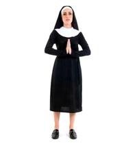 Fantasia de Freira Adulto Clássica Com Véu