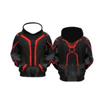 Fantasia De Halloween Cyberpunk Masculina, Moletom TRON Ares Vermelho, Moda Futurista Para Outono E