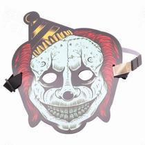 Fantasia de Halloween de cosplay com máscara LED Jokers Sound Control Fantasia de Halloween de cosplay com máscara LED Jokers Sound Control