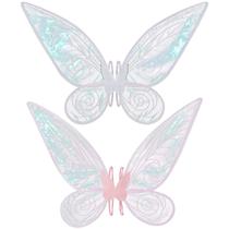 Fantasia de Halloween Fairy Wings para adultos e meninas