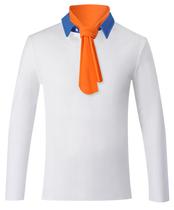 Fantasia de Halloween IMISHM para homens, cosplay adulto com lenço laranja