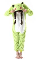Fantasia de Halloween Onesie ATOZ Frog para crianças de 8 a 9 anos Fantasia de Halloween Onesie ATOZ Frog para crianças de 8 a 9 anos