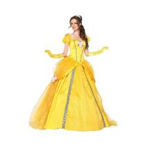 Fantasia De Halloween Para Adultos Vestido De Princesa Belle Cosplay Da Bela E a Fera Presente De Fantasia De Halloween Para Adultos Vestido De Princesa Belle Cosplay Da Bela E a Fera Presente De