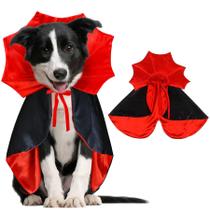 Fantasia de Halloween para cães GOYOSWA Capa de vampiro para cães