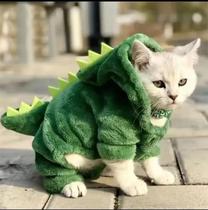 Fantasia De Halloween Para Cães Pequenos, Cosplay Engraçado De Dinossauro, Casaco De Inverno Quente
