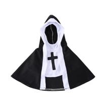 Fantasia De Halloween Para Gatos, Roupa Engraçada De Irmã Jesus Para Gatos E Cães Pequenos E Médios Fantasia De Halloween Para Gatos, Roupa Engraçada De Irmã Jesus Para Gatos E Cães Pequenos E Médios