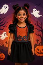 Fantasia de Halloween para Menina Modelo Bruxa Infantil Fantasia de Halloween para Menina Modelo Bruxa Infantil