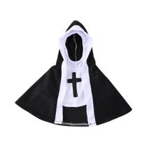 Fantasia De Halloween Para Pets: Adorável Traje De Freira Para Cães Pequenos E Grandes, Roupas Para