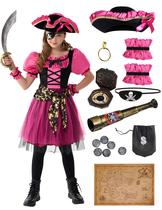 Fantasia de Halloween Spooktacular Creations Pirate Girl 3-4 anos Fantasia de Halloween Spooktacular Creations Pirate Girl 3-4 anos