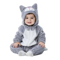 Fantasia de Halloween TONWHAR Unissex Baby Animal Grey Cat 18-24M Fantasia de Halloween TONWHAR Unissex Baby Animal Grey Cat 18-24M
