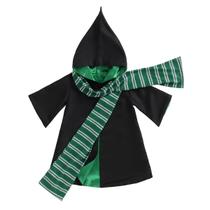 Fantasia de Halloween TwoPumpkin Wizard Robe com cachecol 0-6M-6Y