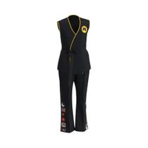 Fantasia De Karate Para Crianças Em Preto E Branco KOF Cobra Kai, Uniforme Kimono Com Faixa Para a