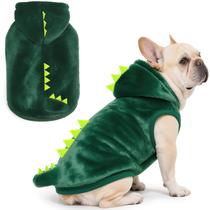 Fantasia de lã quente com capuz Idepet Dinosaur Dog GG