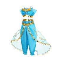 Fantasia De Lâmpada Mágica Jasmine Da Disney Para Meninas, Fantasia De Aladdin Para Halloween,