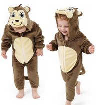 Fantasia de macacão Baby Monkey DILUFUN Warm Flannel 3-36M Fantasia de macacão Baby Monkey DILUFUN Warm Flannel 3-36M