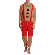 Fantasia de macacão Sleephero Gingerbread Man Halloween XXL masculina Fantasia de macacão Sleephero Gingerbread Man Halloween XXL masculina