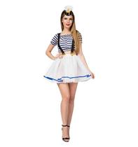 Fantasia de Marinheira Feminina de Carnaval com Quepe Fantasia de Marinheira Feminina de Carnaval com Quepe